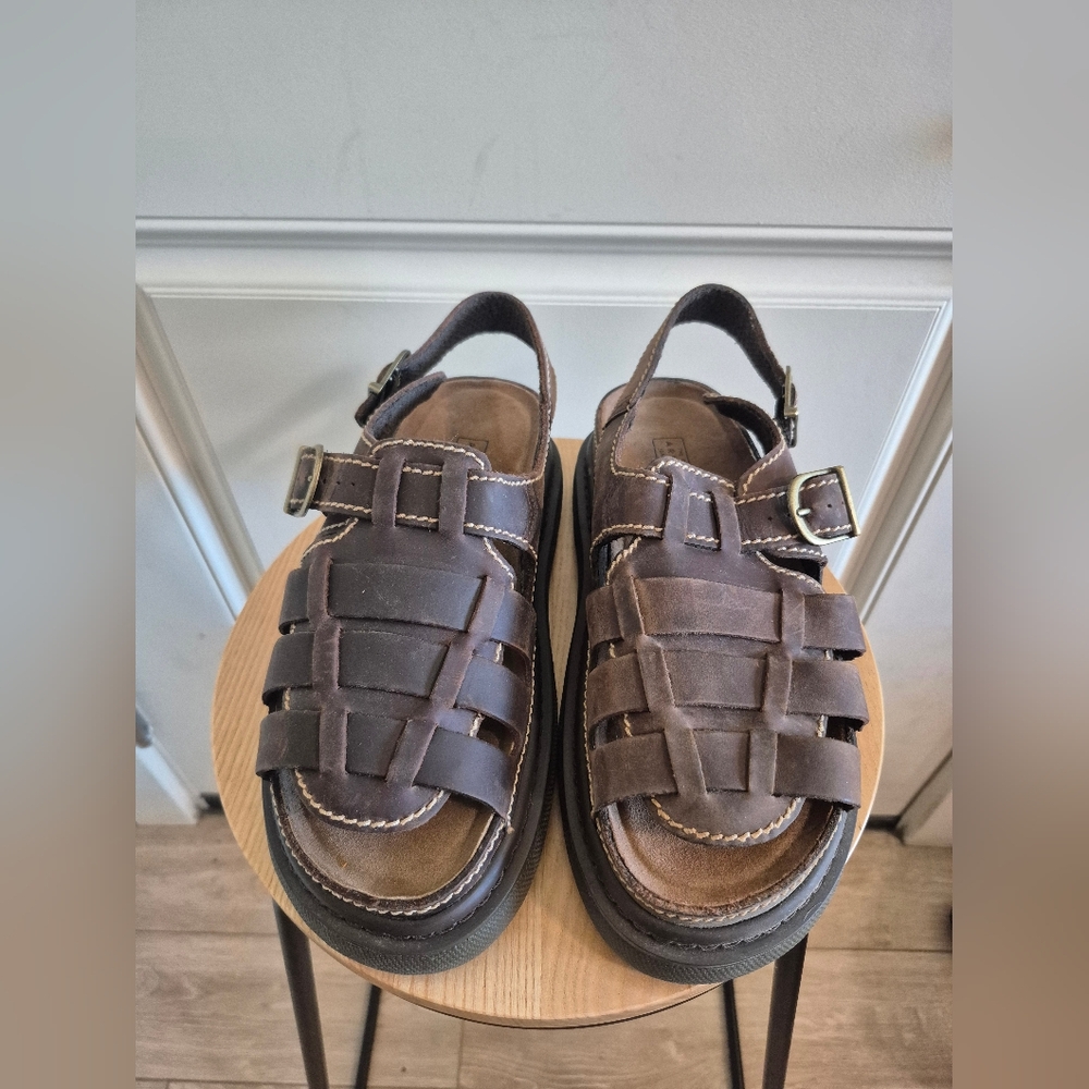 Arizona Brown Leather Sandals